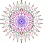 Geometrik yıldız sanat vektör küçük resim