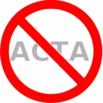 記号のクリップアート今 ACTA を停止します。