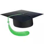 Imagem de vetor de chapéu de estudante de graduação