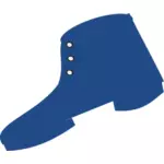 Biru siluet boot vektor gambar