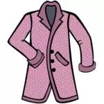 Elegante casaco cor de rosa