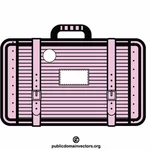 गुलाबी सूटकेस