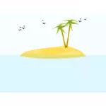 Tropische Insel-Vektor-Bild