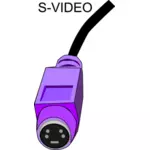 Фиолетовый разъем видео