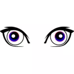 Векторные иллюстрации из девушки голубые глаза