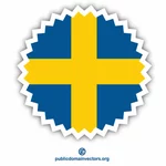 Klistremerke svensk flagg