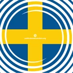 Закрученная форма со шведским флагом