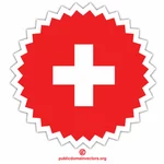 İsviçre bayrağı etiketi