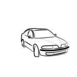 Illustrazione vettoriale di contorno auto