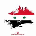 ضربة فرشاة العلم السوري