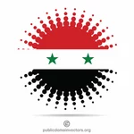 Syriska flaggan halvton effekt