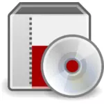 Gráficos vetoriais de ícone de disco do sistema instalador