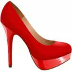 בתמונה וקטורית נעליים אדומות
