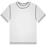 Wit T-shirt vectorafbeeldingen