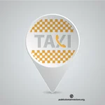 Pinezkę symbol taksówką