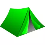 Gambar vektor tenda hijau