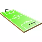 3 डी फुटबॉल फील्ड वेक्टर छवि