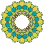Векторный рисунок зеленый тенистый кольца