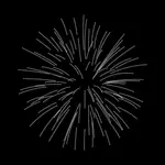 Küçük resim gümüş fireworks vektör