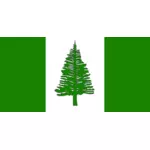Grafika wektorowa flagi Norfolku