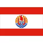 Bandeira da Polinésia francesa vector imagem
