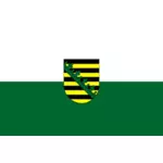 Flaga Saksonii wektorowa