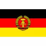 דגל הרפובליקה הדמוקרטית הגרמנית וקטור תמונה