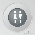 WC Schild Vektor-Cliparts