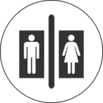 Toaletní ikona obrázek