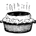 Горячий пирог векторные иллюстрации