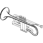 Imagine vectorială de o simpla trompeta