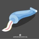 Zubní pasty trubice vektorový obrázek