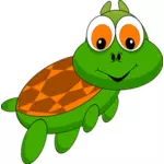 Cartoon-Meeresschildkröte