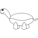 مخطط صورة متجه من السلاحف الصغيرة