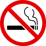 Gráficos vetoriais de fumar proibido sinal