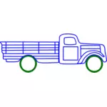 Línea vector clip arte del viejo camión ZIS 15