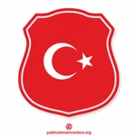 Turecka flaga heraldyczna tarcza