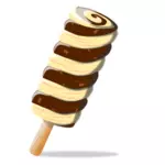 Kroucená zmrzlina vektorový obrázek