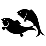 Två fiskar-ikonen