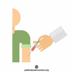 疫苗接种矢量图