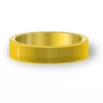 איור וקטורי של טבעת זהב קלאסי