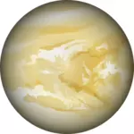 Ilustracja wektorowa planety Wenus w kolorze
