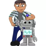 Человек и робот
