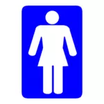 Женский туалет знак Векторный рисунок