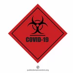 코비드-19 경고 기호