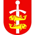 Gdyina 市の紋章のベクトル描画