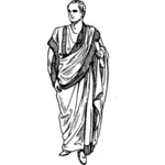 ローマのトーガ ベクトル画像