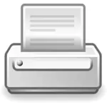 אוסף תמונות וקטור ישנים בסגנון סמל מדפסת PC