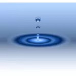 Капля воды рябь векторное изображение