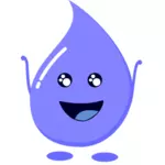Gota de água violeta